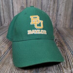 Baylor University Bears Nike Hat Cap Green Adult Stretch‎ Fitted Medium M NCAA